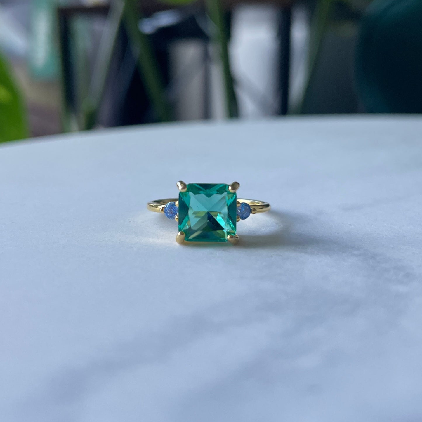 Ocean Crystal 925 Sterling Silver Ring