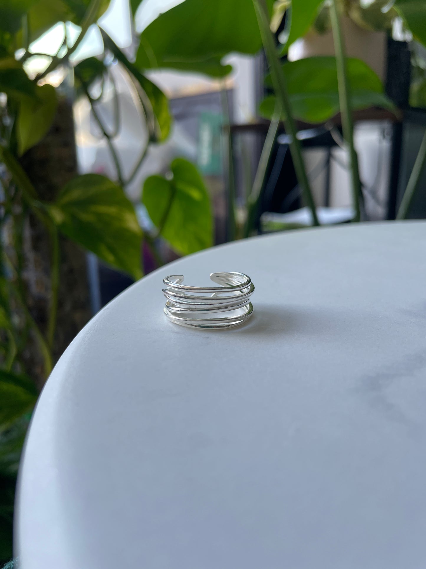 Wavy Stackable 925 Silver sterling Ring