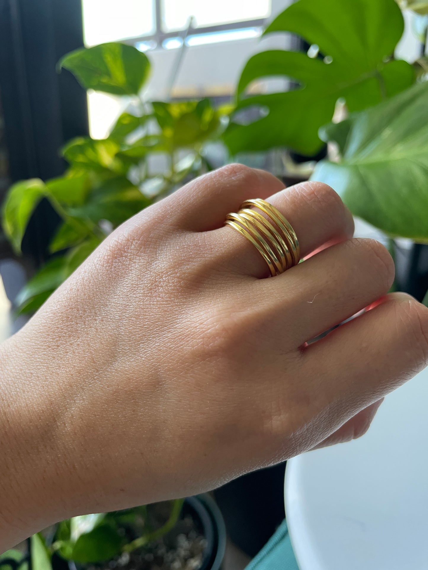 Wavy Stackable 925 Silver sterling Ring