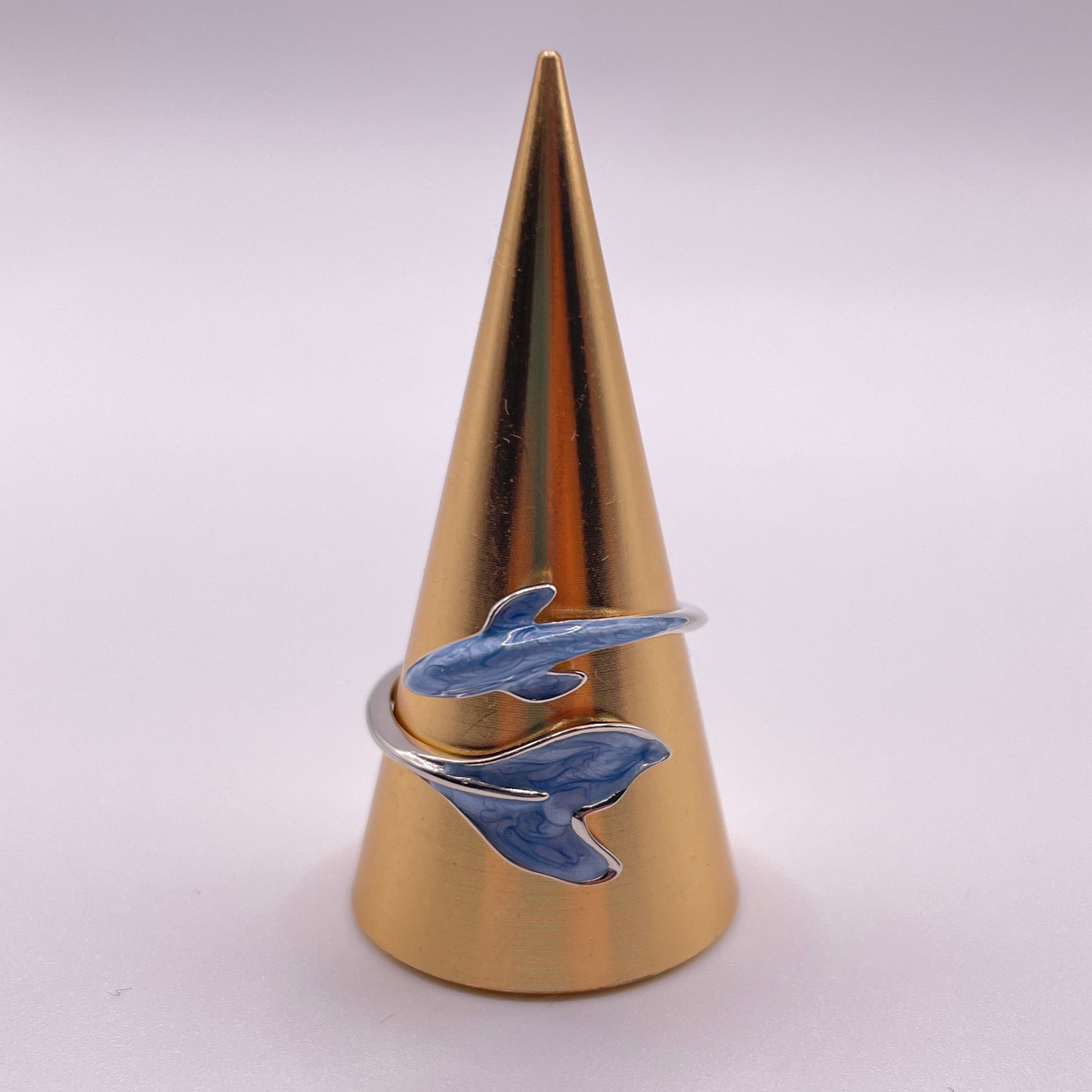 Blue Whale Adjustable 925 Sterling Silver Ring