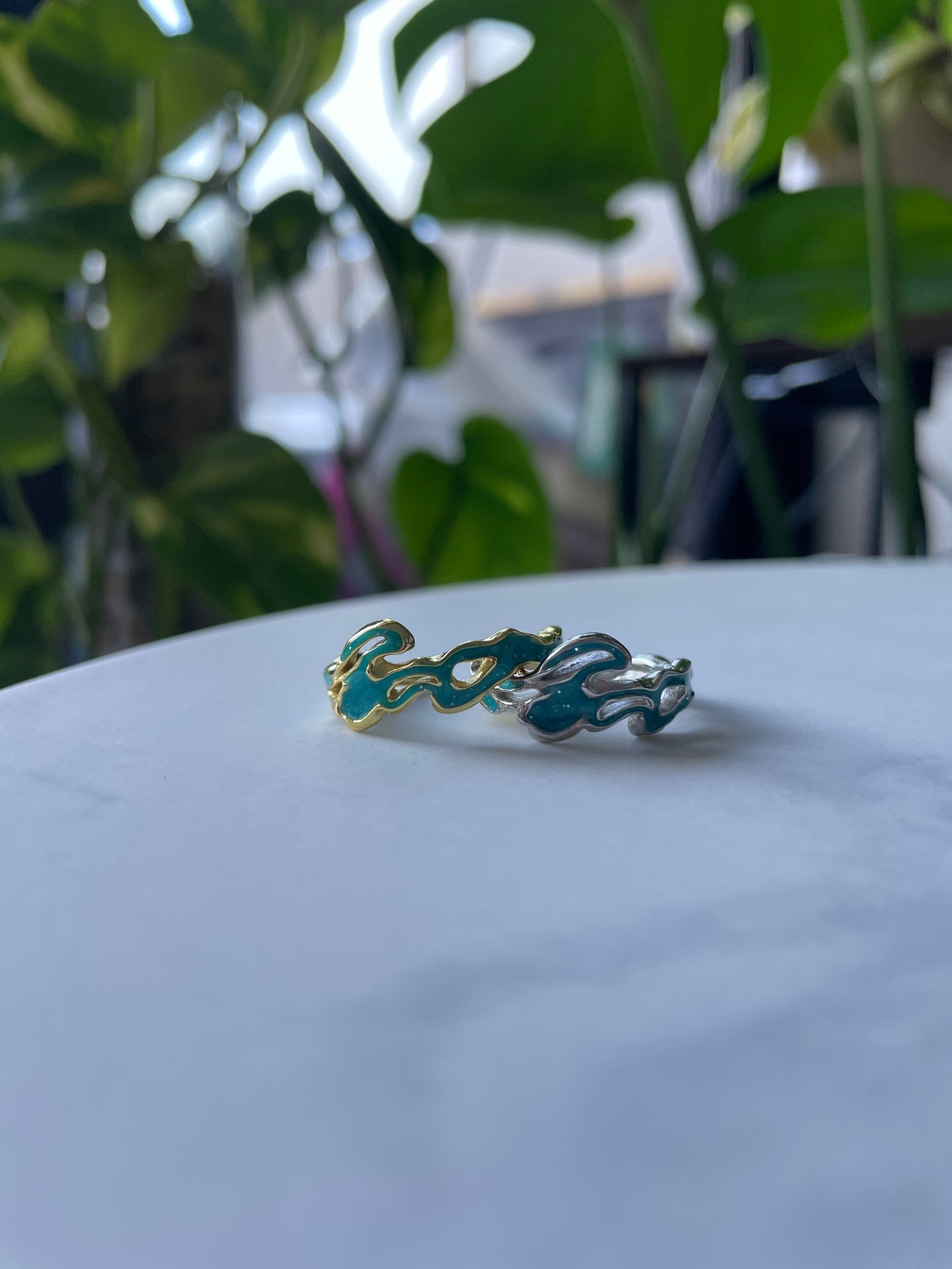 Wave Flow Unique Adjustable 925 Sterling Silver Ring