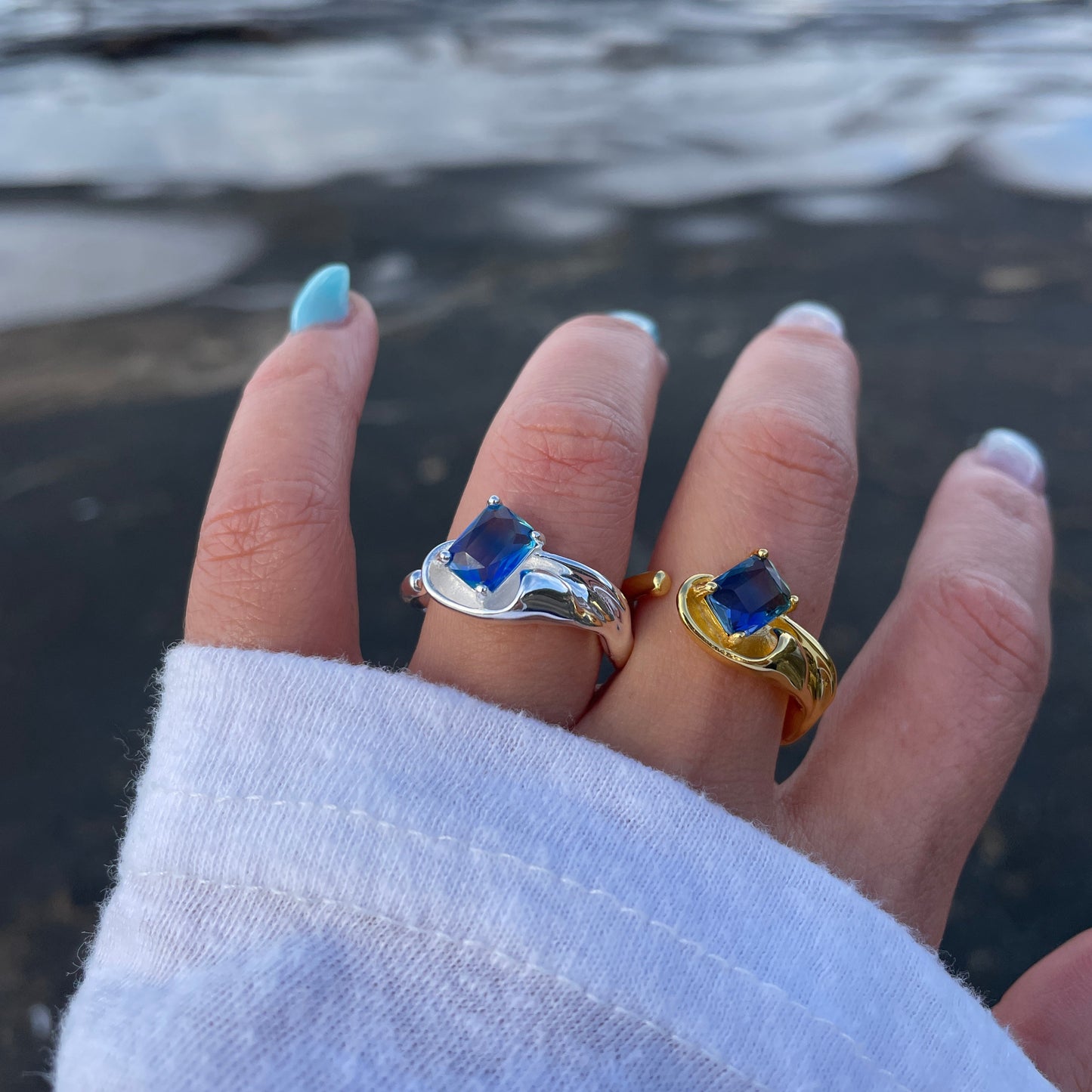 One Way Wave 925 Sterling Silver Ring