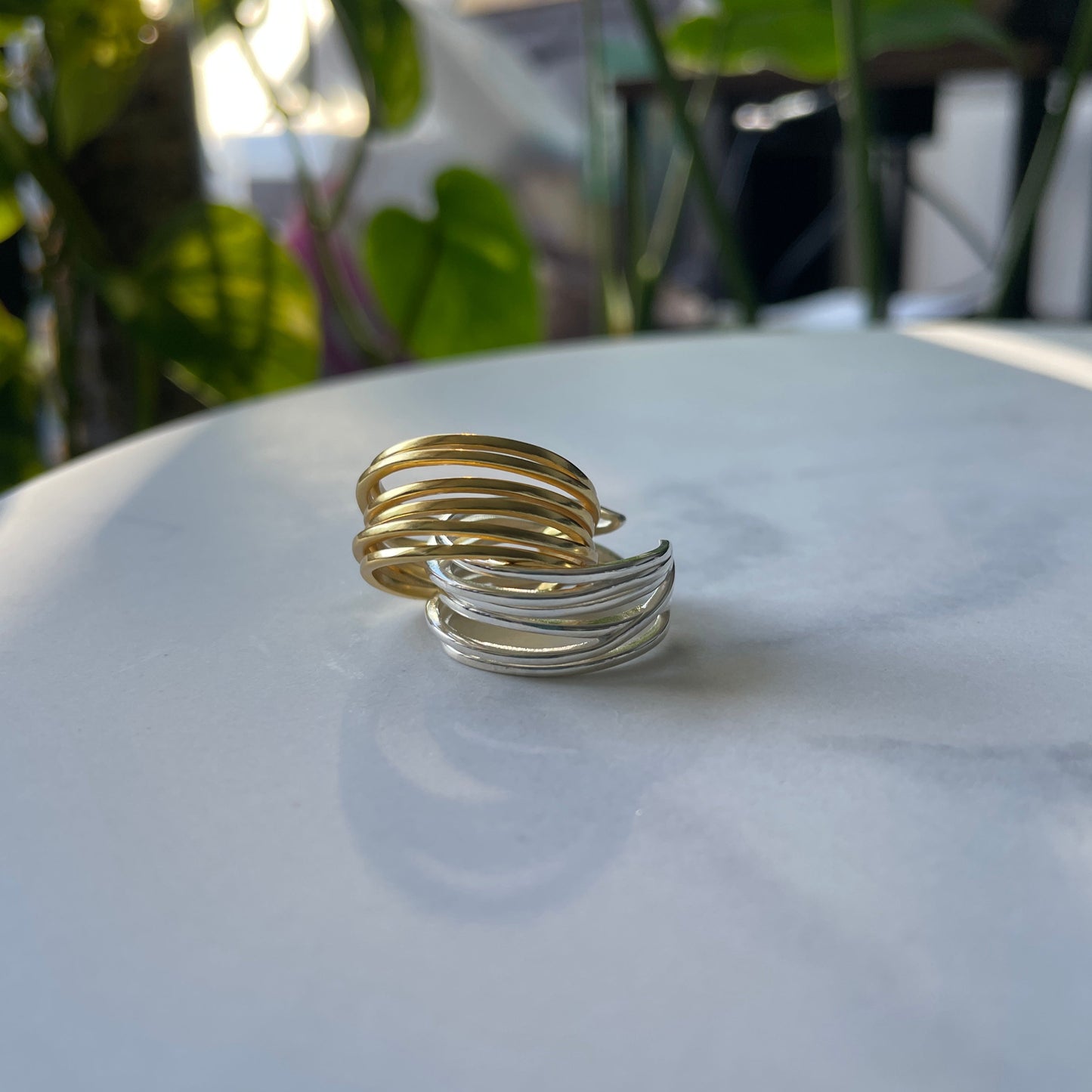 Wavy Stackable 925 Silver sterling Ring