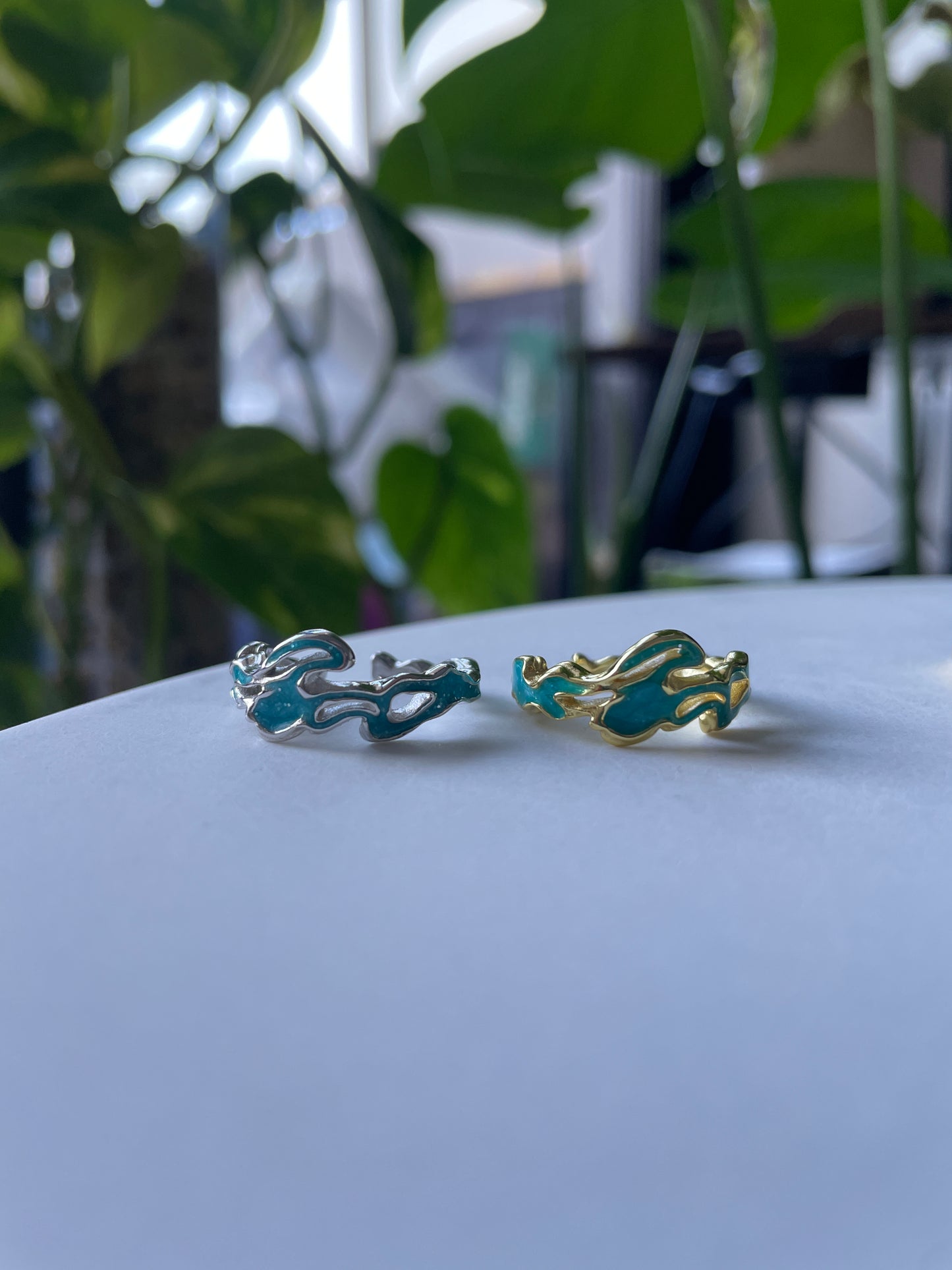 Wave Flow Unique Adjustable 925 Sterling Silver Ring