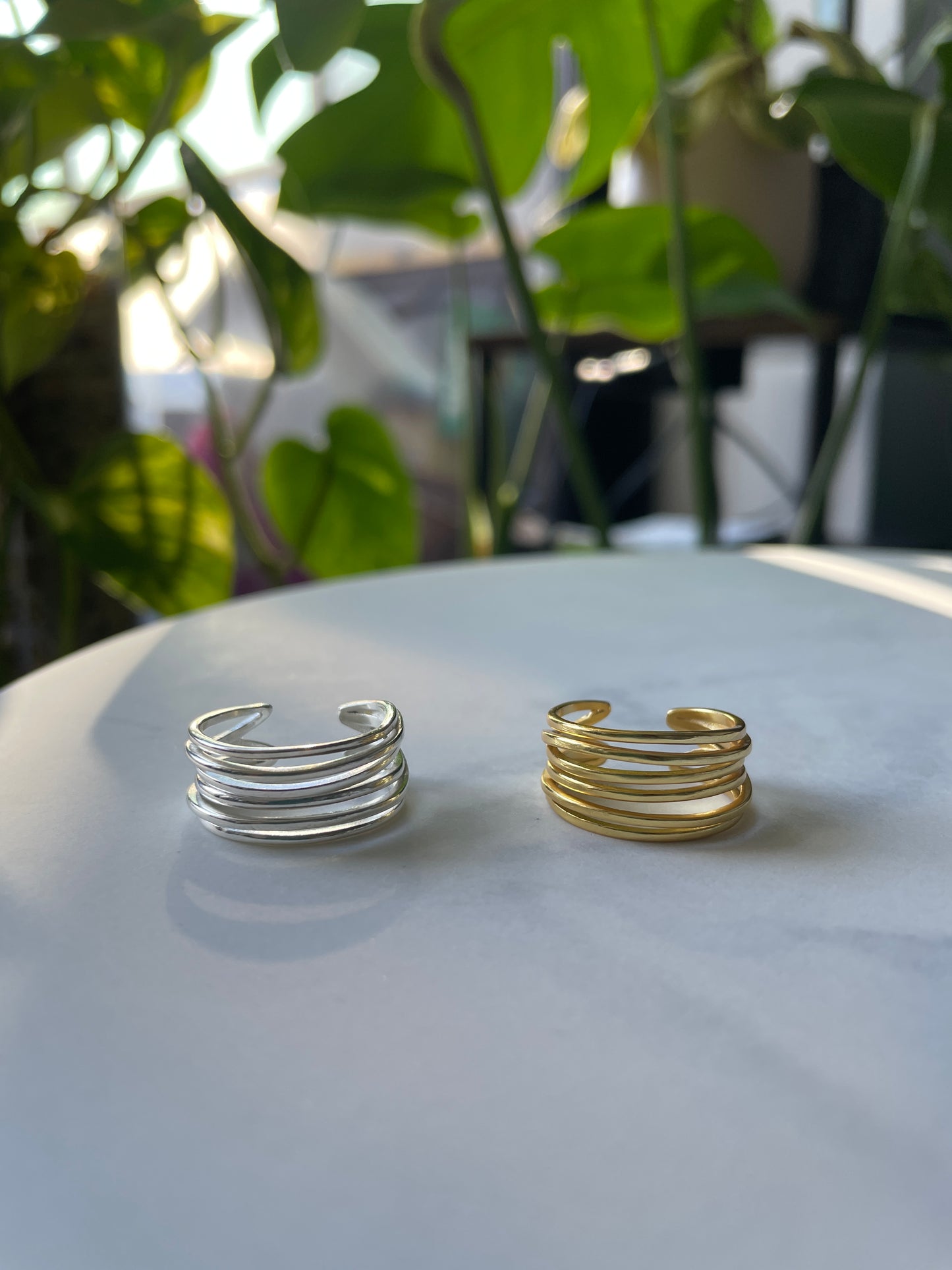 Wavy Stackable 925 Silver sterling Ring
