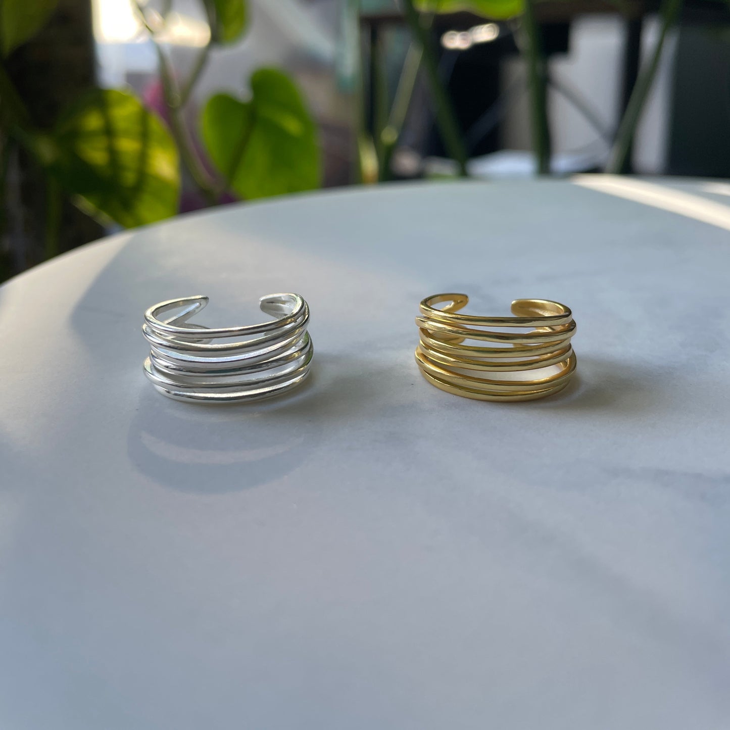 Wavy Stackable 925 Silver sterling Ring