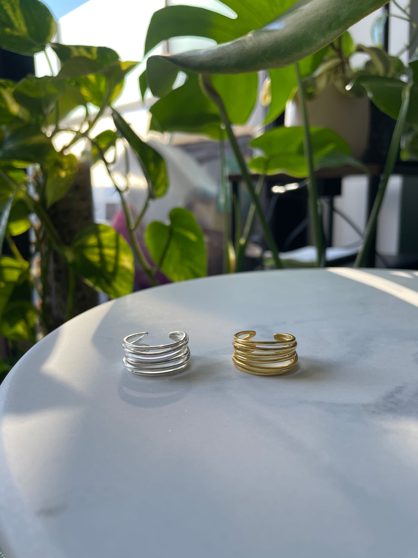 Wavy Stackable 925 Silver sterling Ring