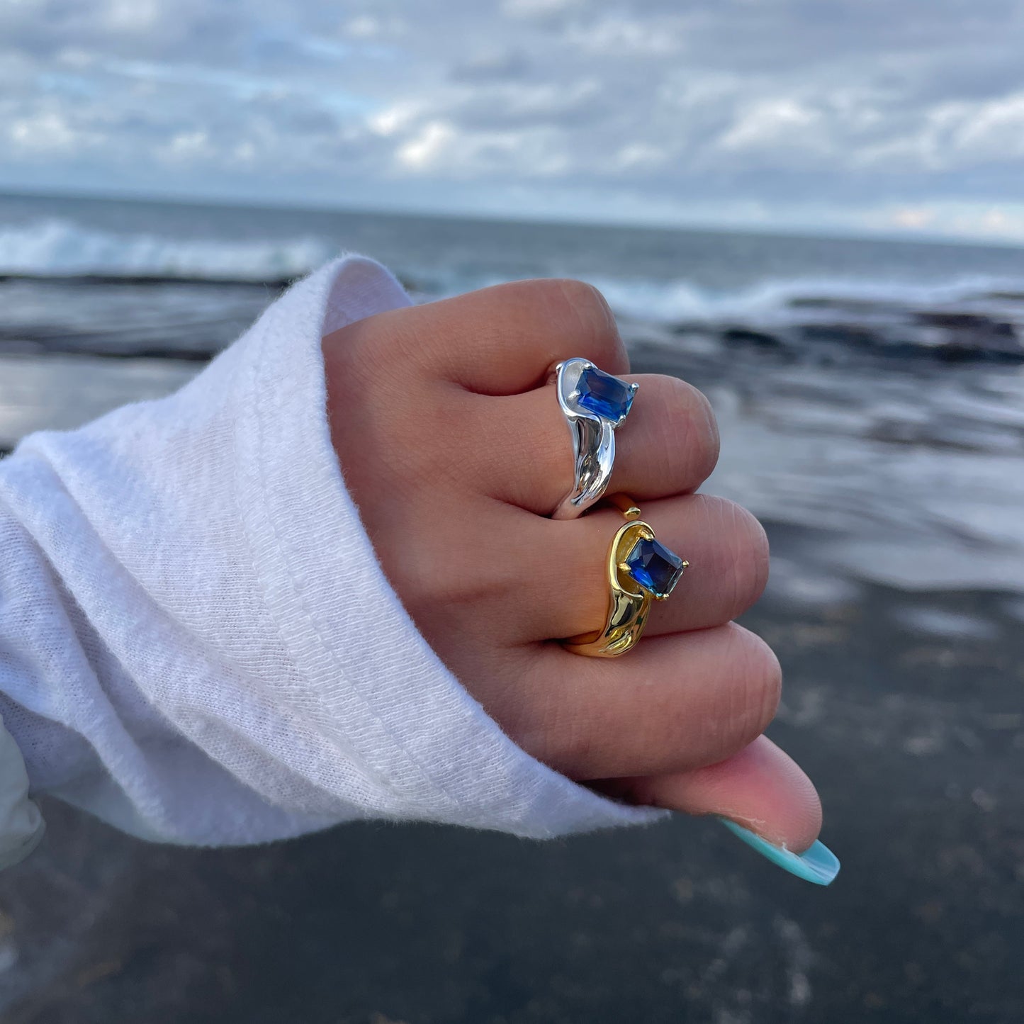 One Way Wave 925 Sterling Silver Ring