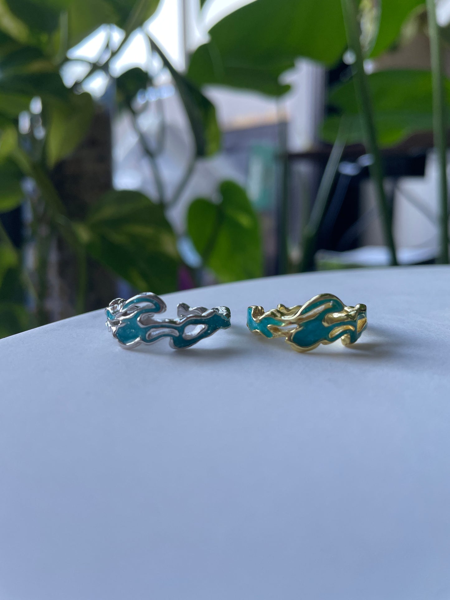 Wave Flow Unique Adjustable 925 Sterling Silver Ring