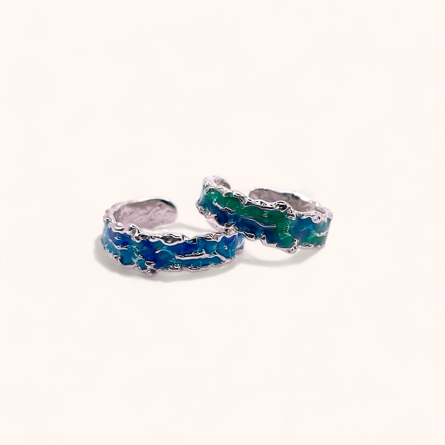 Ocean Edge Wave 925 Sterling Silver Ring