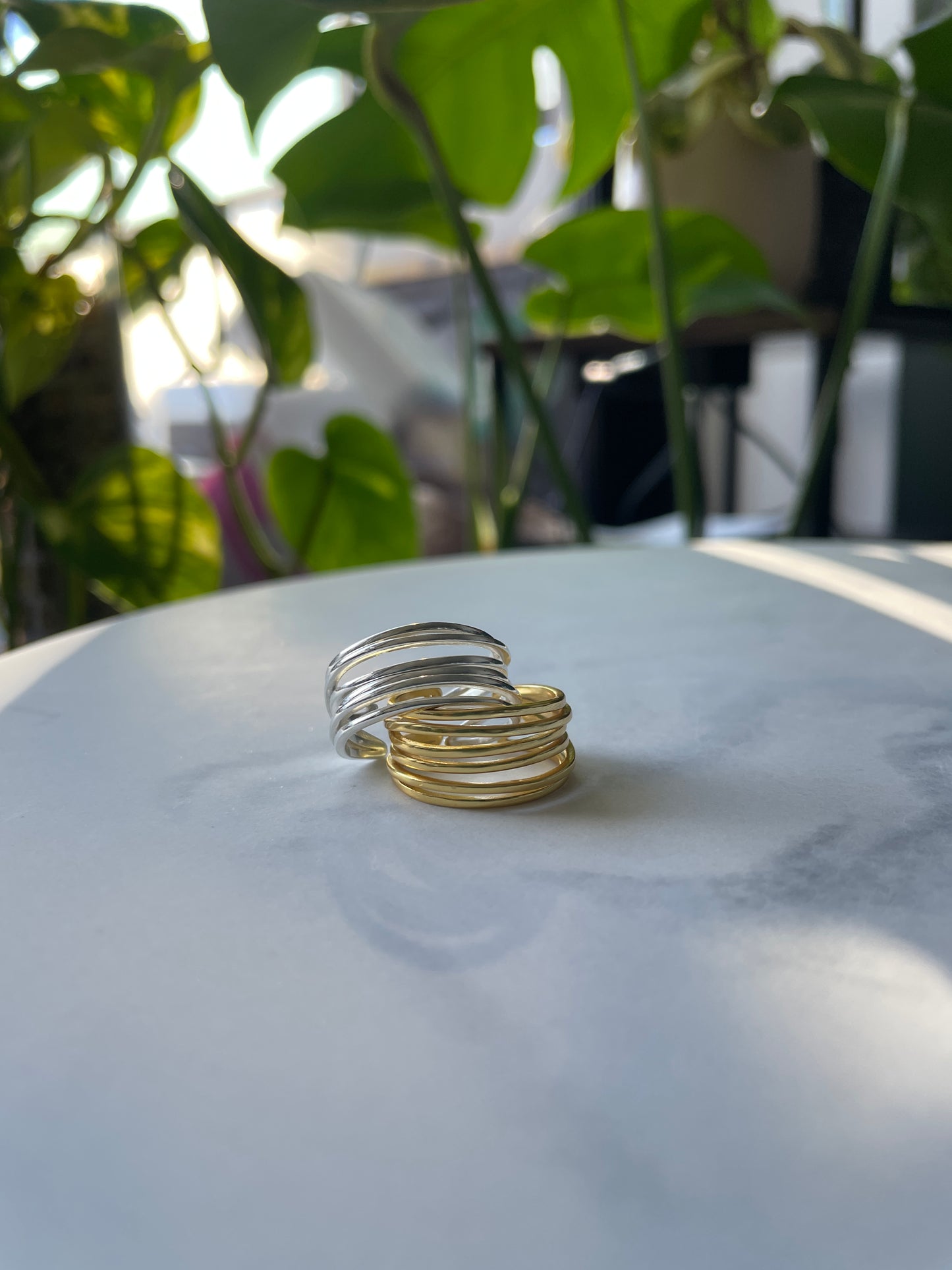 Wavy Stackable 925 Silver sterling Ring