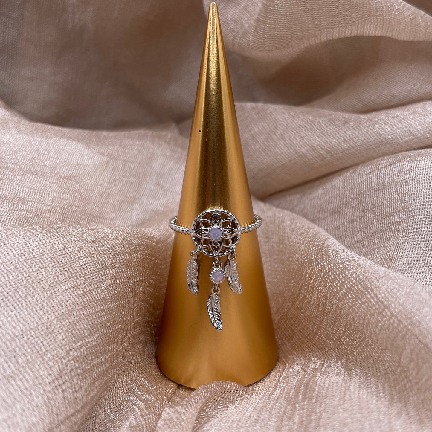 Dream Catcher Open 925 Sterling Silver Ring