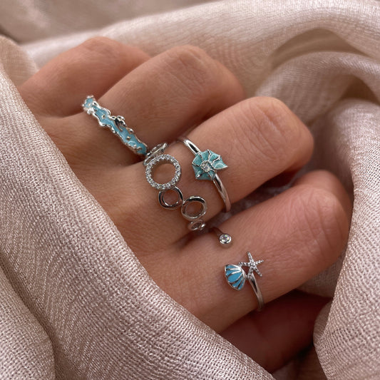 Sparkle Bubble 925 Sterling Silver Ring