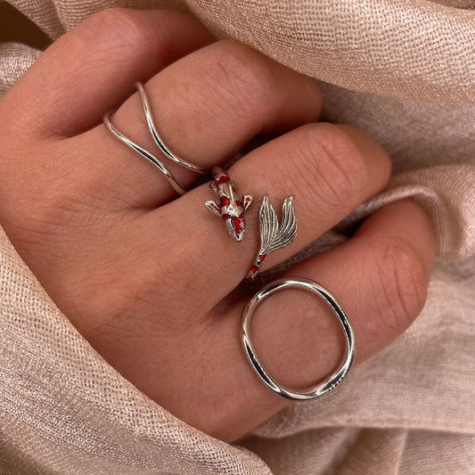 Ocean Loop 925 Sterling Silver Ring