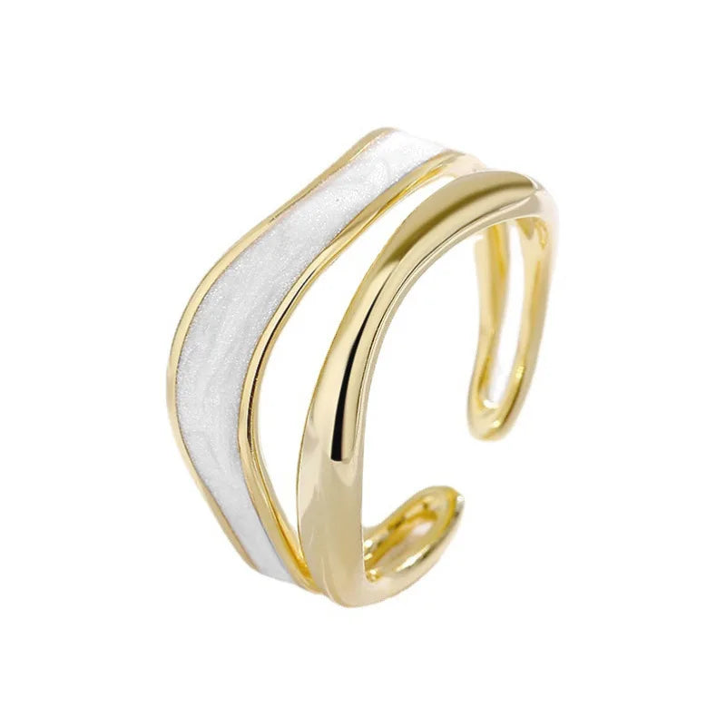 Luna Crest Ring – 925 Sterling Silver Gold-Plated