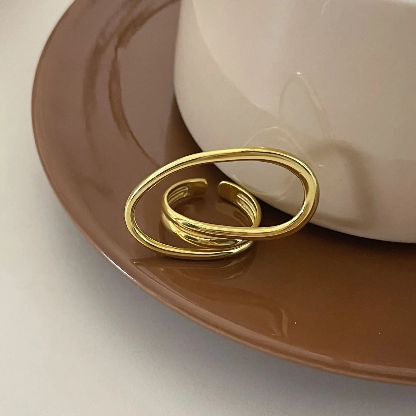 Loop Wave Adjustable 925 Sterling Silver Ring