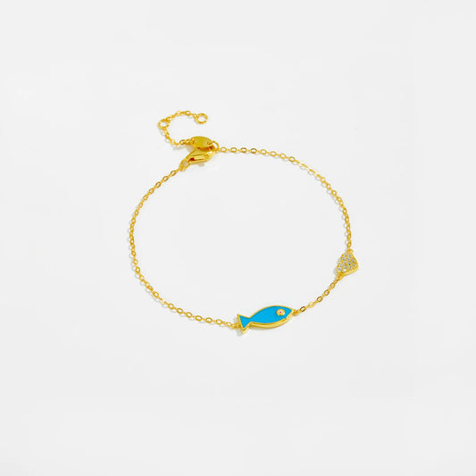 Lucky Fish 925 Sterling Silver Bracelet