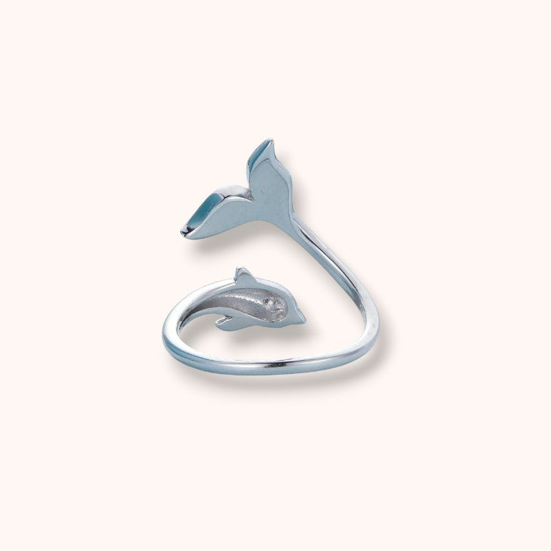 Dolphin & Tail 925 Sterling Silver Ring