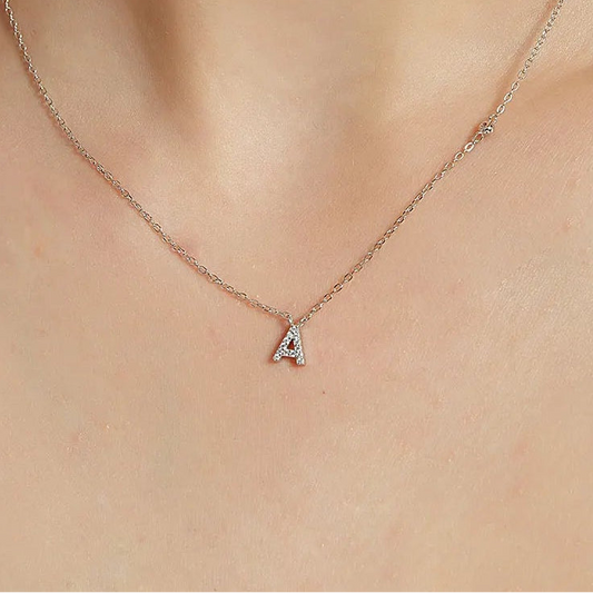 Initial Letter Necklace (A–Z) – 925 Sterling Silver