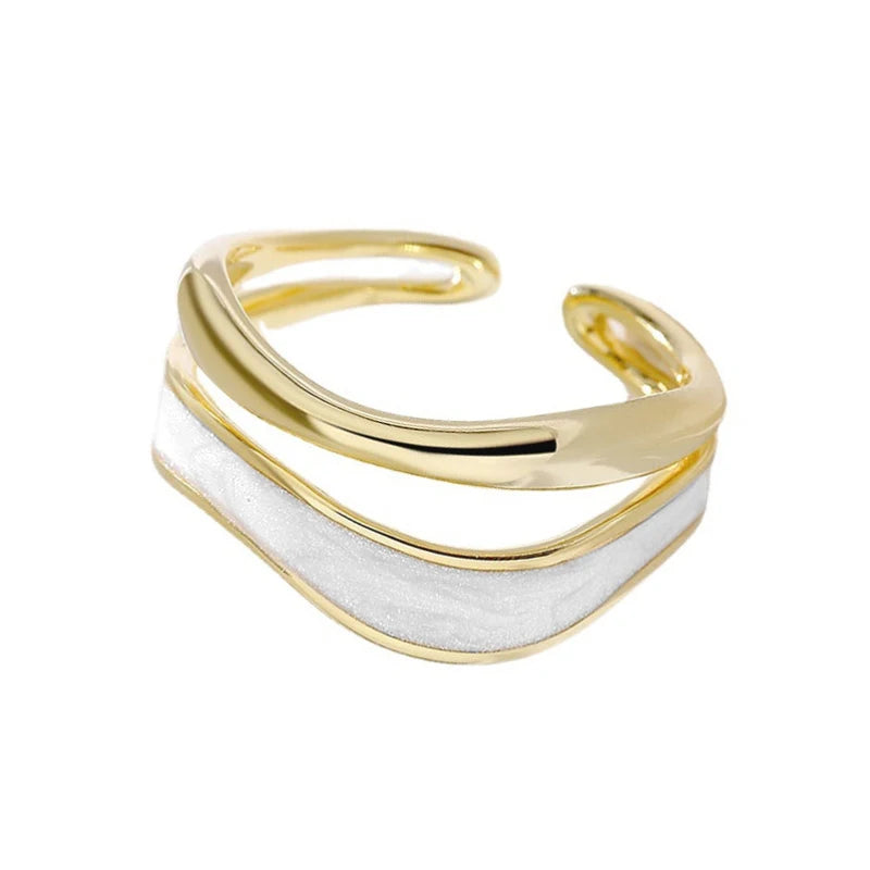 Luna Crest Ring – 925 Sterling Silver Gold-Plated