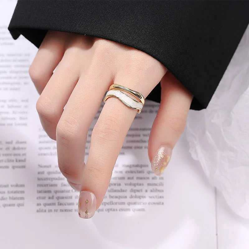 Luna Crest Ring – 925 Sterling Silver Gold-Plated