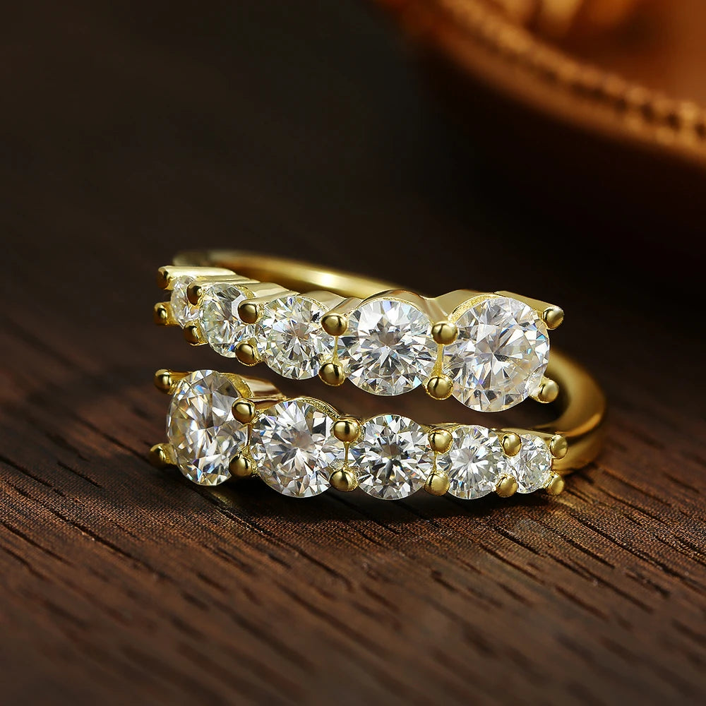 D Color VVS1 Moissanite Ring | Diamond Alternative | Unique ring | Daily Jewelry