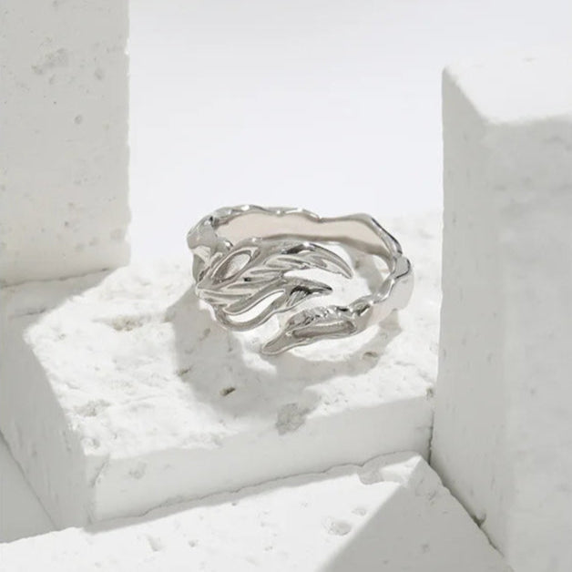 Flamevine Adjustable 925 Sterling Silver Ring