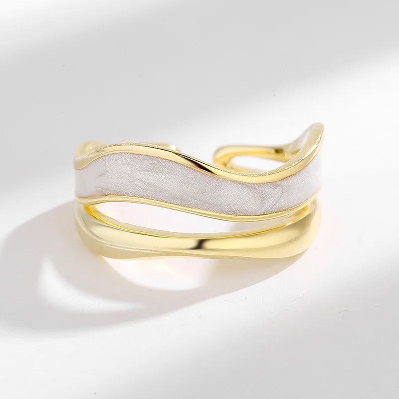 Luna Crest Ring – 925 Sterling Silver Gold-Plated