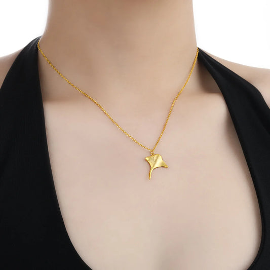 Ocean Matte Manta Ray 925 Sterling Silver Necklace
