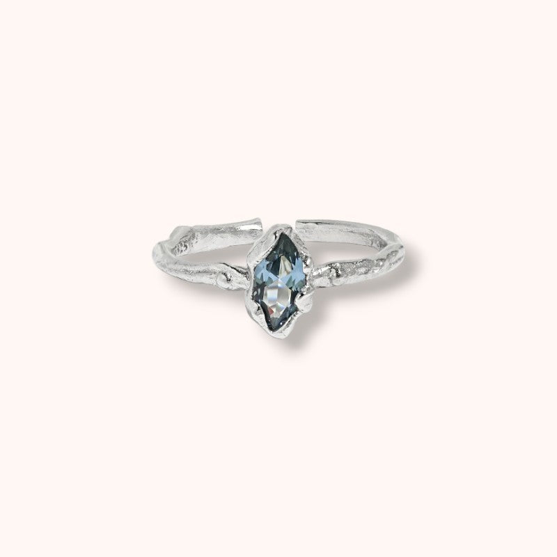 Moonlit Adjustable 925 Sterling Silver Ring