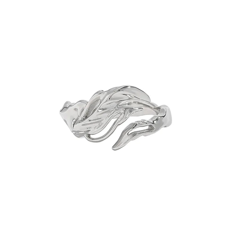 Flamevine Ring – 925 Sterling Silver Sculptural Band