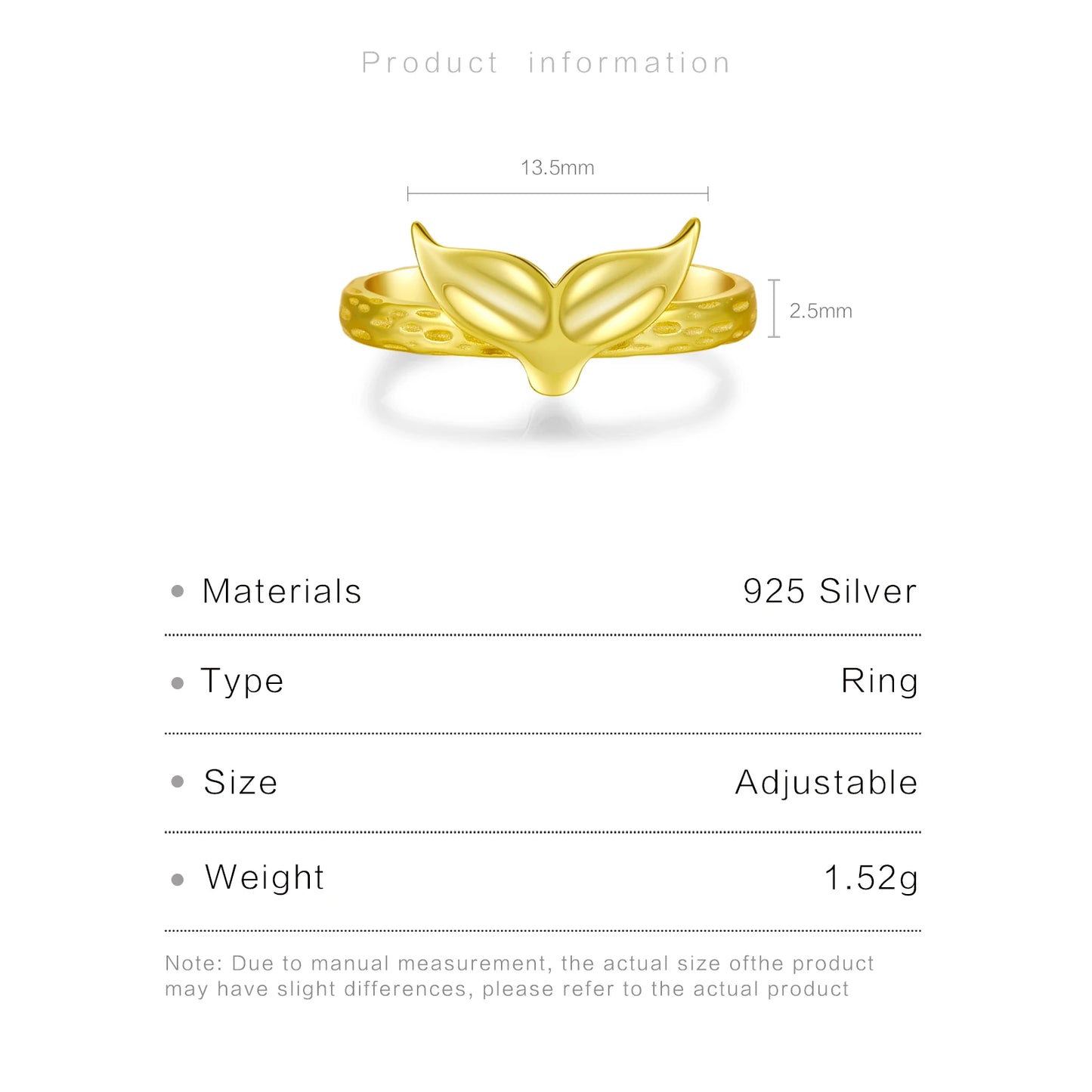 Maris Tail 925 Sterling Silver Ring