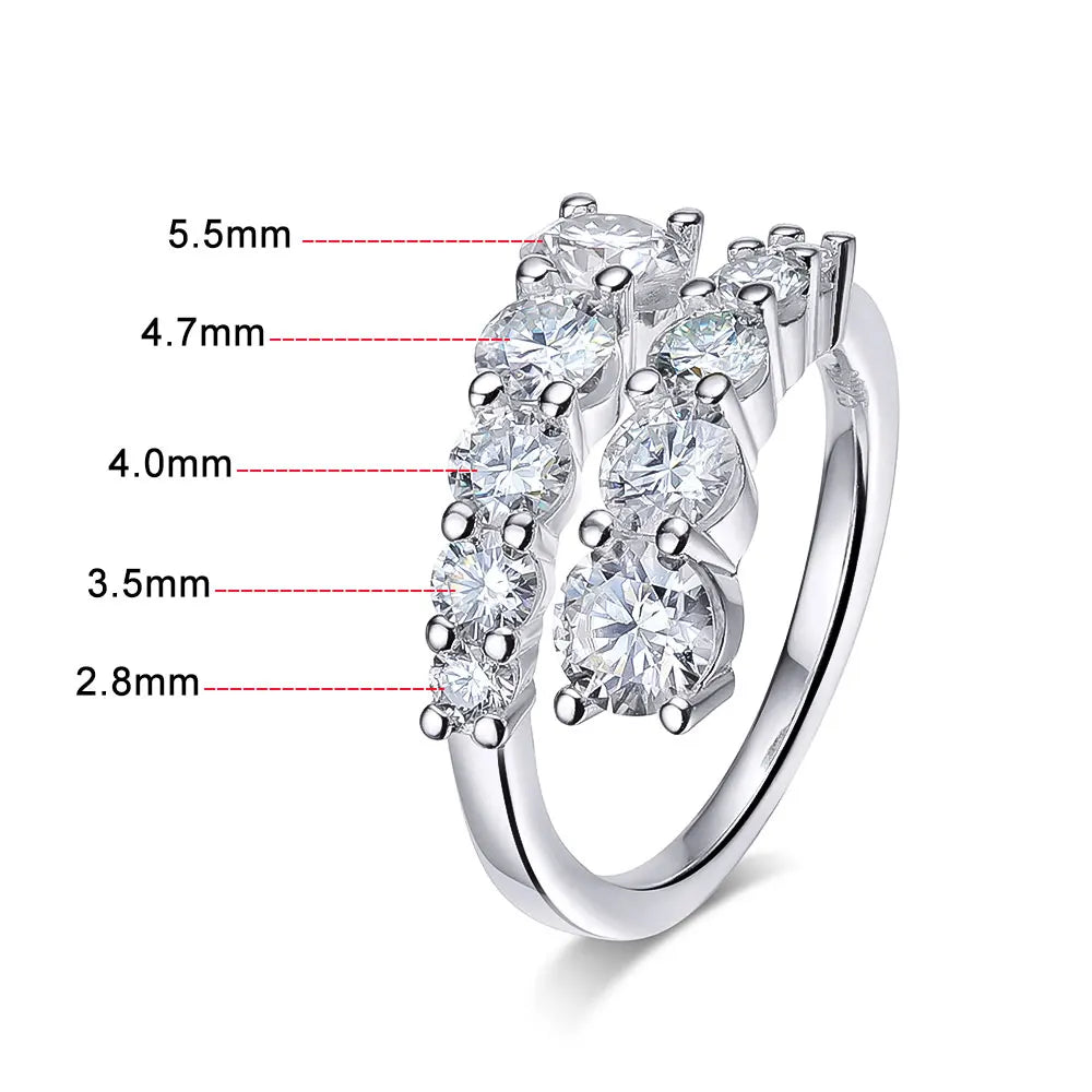 D Color VVS1 Moissanite Ring | Diamond Alternative | Unique ring | Daily Jewelry
