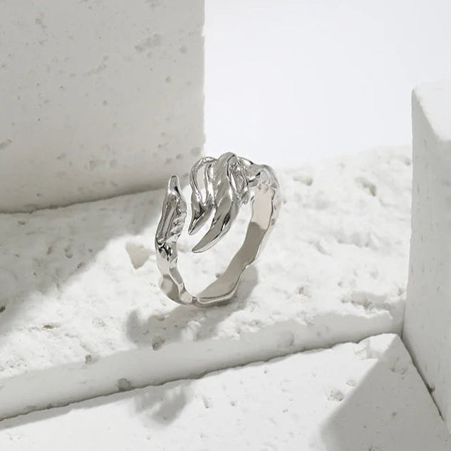 Flamevine Adjustable 925 Sterling Silver Ring