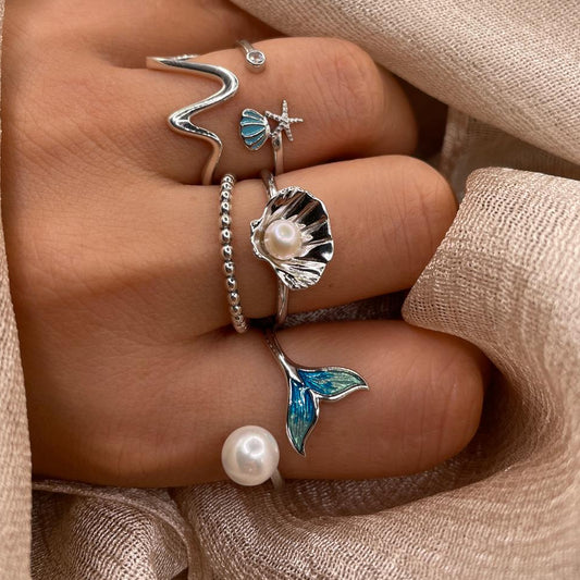 Eternity Bead 925 Sterling Silver Ring | Minimal Silver Band Ring