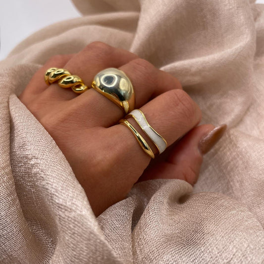 Luna Crest Adjustable 925 Sterling Silver Ring