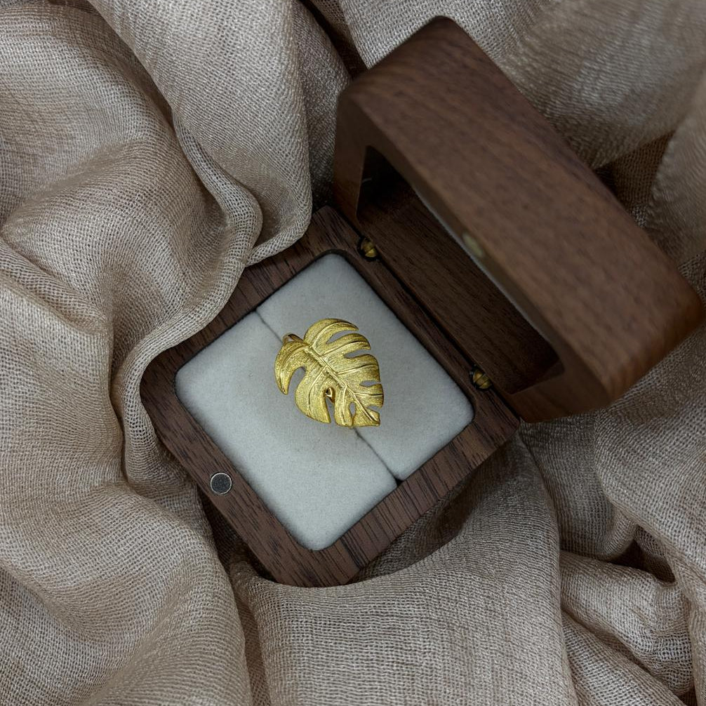 Monstera Leaf 925 Sterling Silver Ring