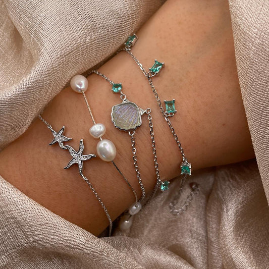 Baroque Freshwater Pearl 925 Sterling Silver Bracelet