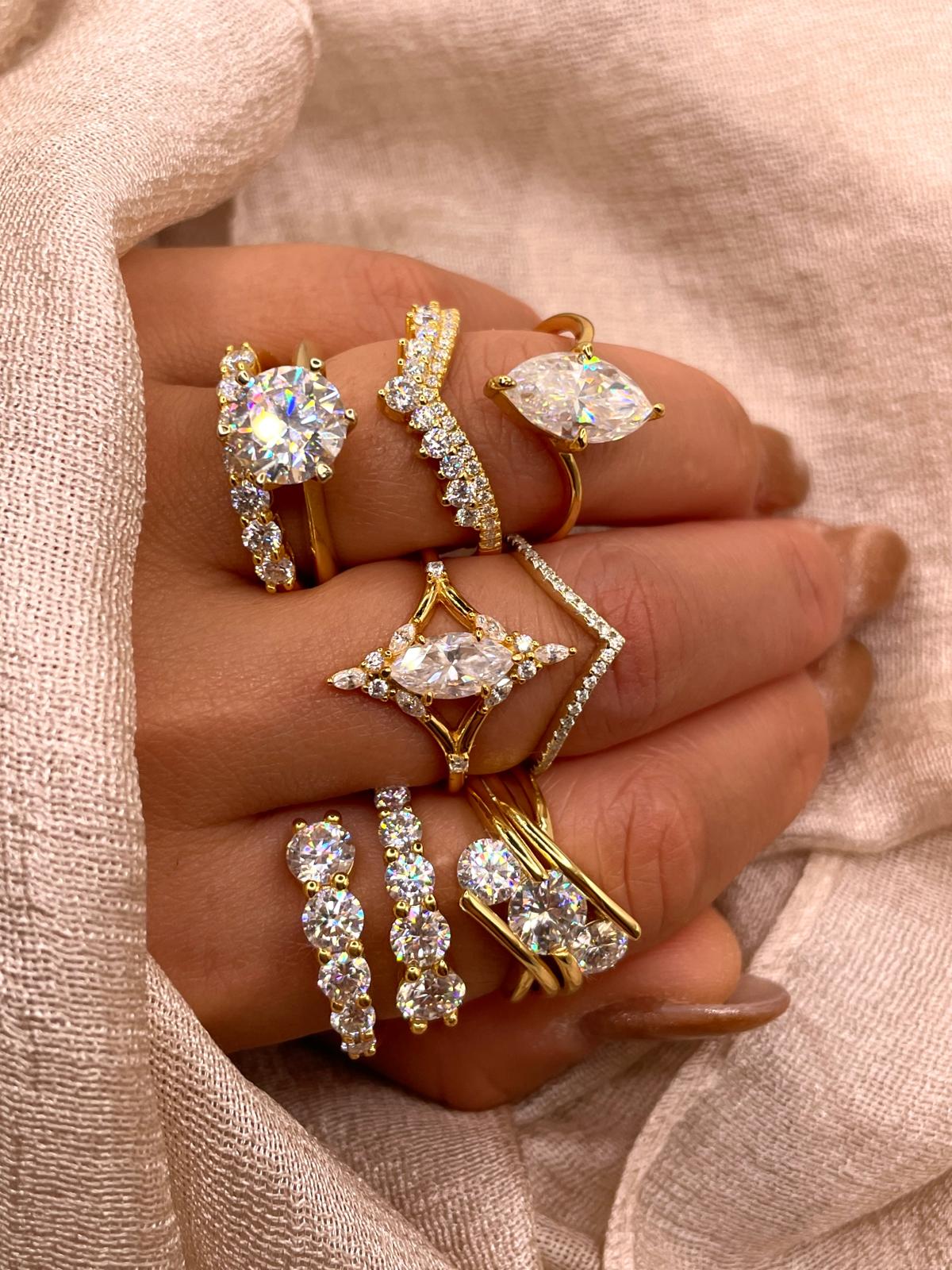 Moissanite Rings