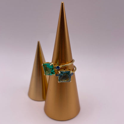 Ocean Crystal 925 Sterling Silver Ring