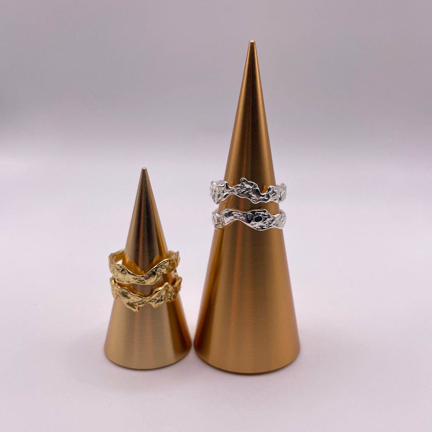 Double Flow Adjustable 925 Silver Ring