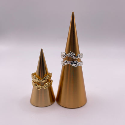Double Flow Adjustable 925 Silver Ring