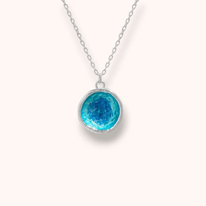 Ocean Drop Pendant 925 Sterling Silver Necklace