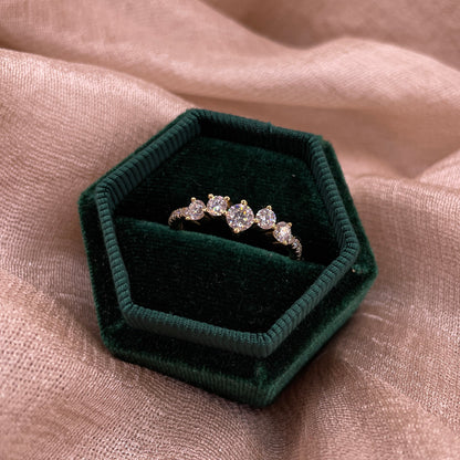 Cluster Moissanite 925 Sterling Silver Ring | VVS1  D Color