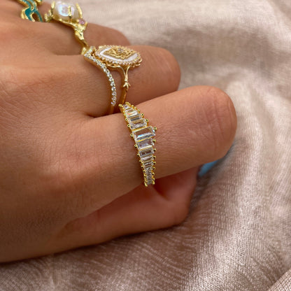 Baguette Glow 925 Sterling Silver Ring
