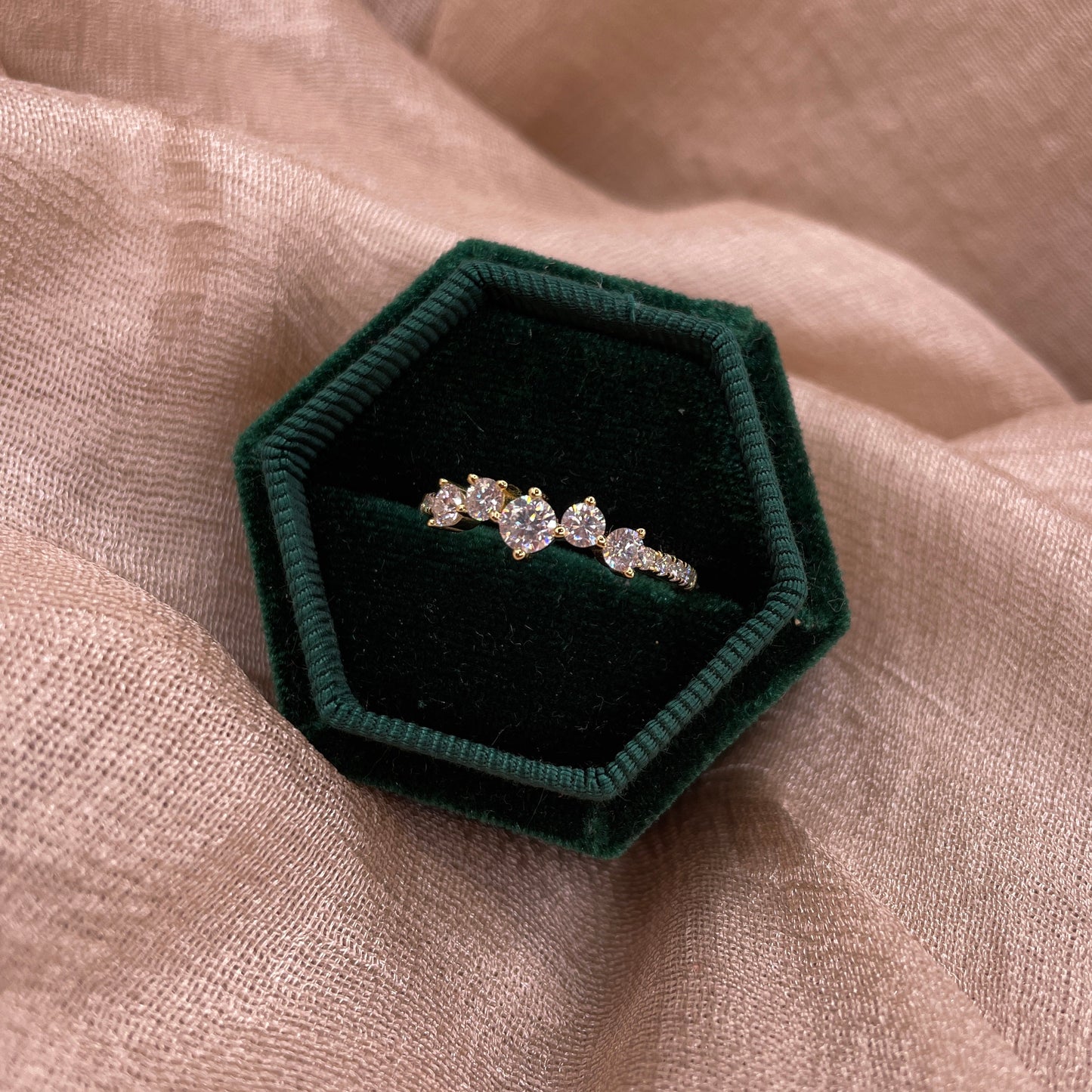 Cluster Moissanite 925 Sterling Silver Ring | VVS1  D Color