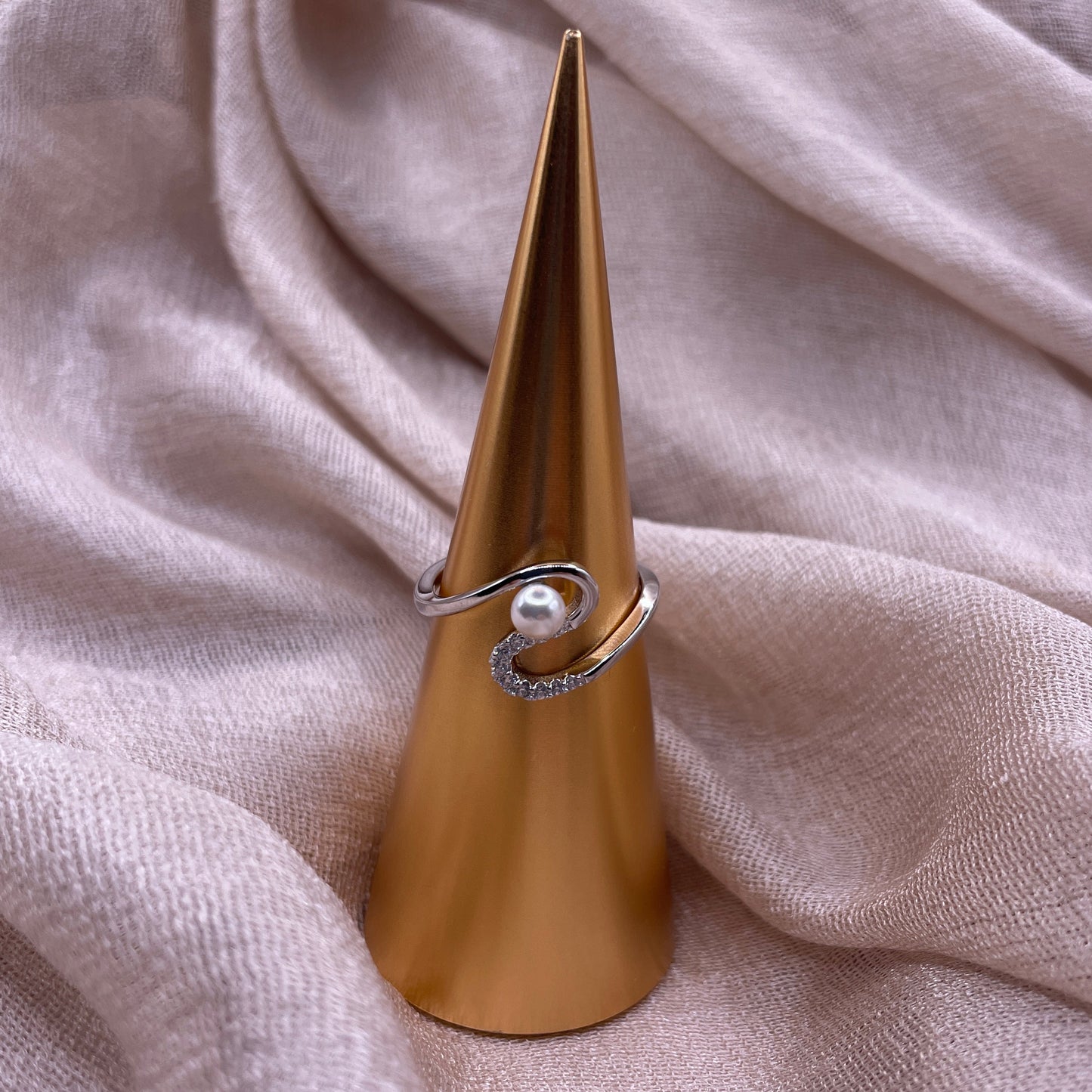 Pearl Wave 925 Sterling Silver Ring