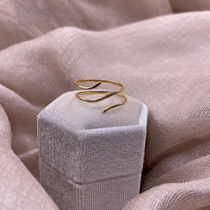 Multi-Layered Simple Open 925 Sterling Silver Ring