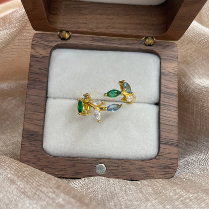 Emerald Garden 925 Sterling Silver Ring