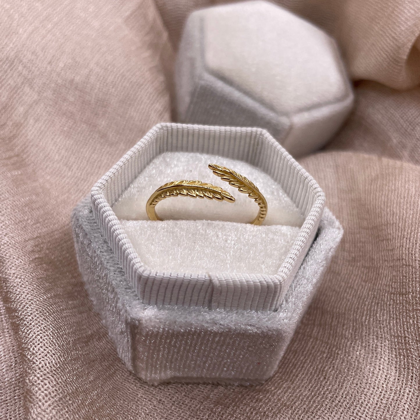Solana Leaf Open 925 Sterling Silver Ring